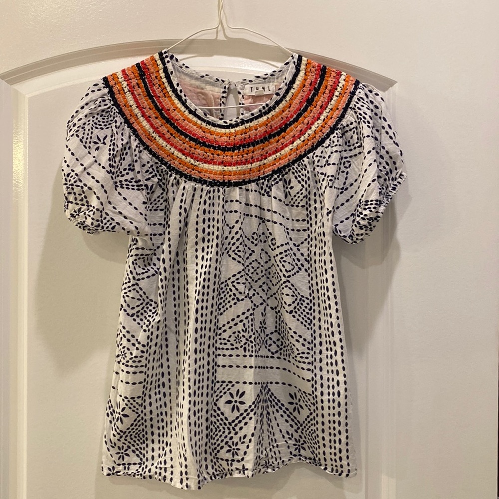 THML Embroidered Detail Blouse